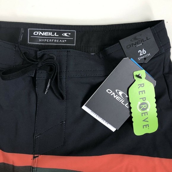 NWT O'Neill Boys Hyperfreak Boardshorts Quick Dry Stretch Swimming Camo Size 26 - Picture 6 of 6